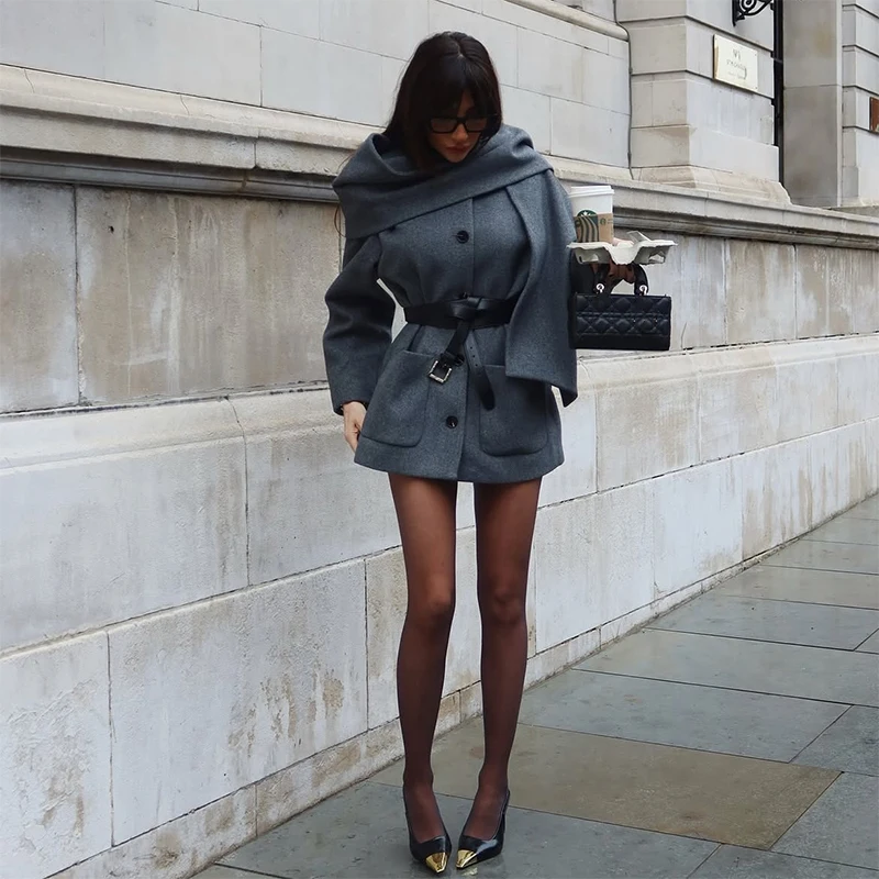 Women's English-style Navy Overcoat Long-sleeved Adjustable Belt Jacket Date Commuter Coat 2025 Women's New Casual Clothes
Women's English-style Navy Overcoat Long-sleeved Adjustable Belt Jacket Date Commuter Coat 2025 Women's New Casual Clothes