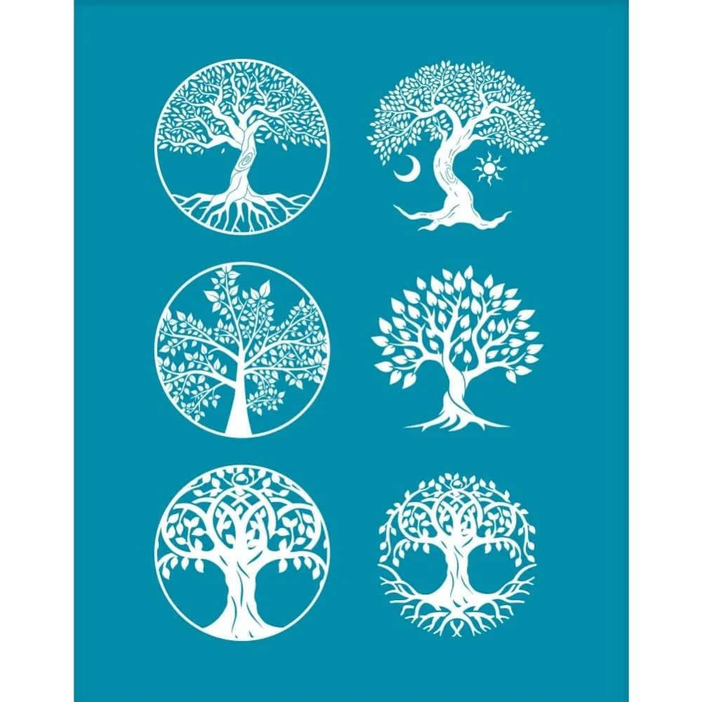 4x5 Inch Clay Stencil Tree of Life Pattern Silk Screen for Polymer Clay Tree Pattern Silk Screen Stencils Mesh Transfer Stencils
4x5 Inch Clay Stencil Tree of Life Pattern Silk Screen for Polymer Clay Tree Pattern Silk Screen Stencils Mesh Transfer Stencils