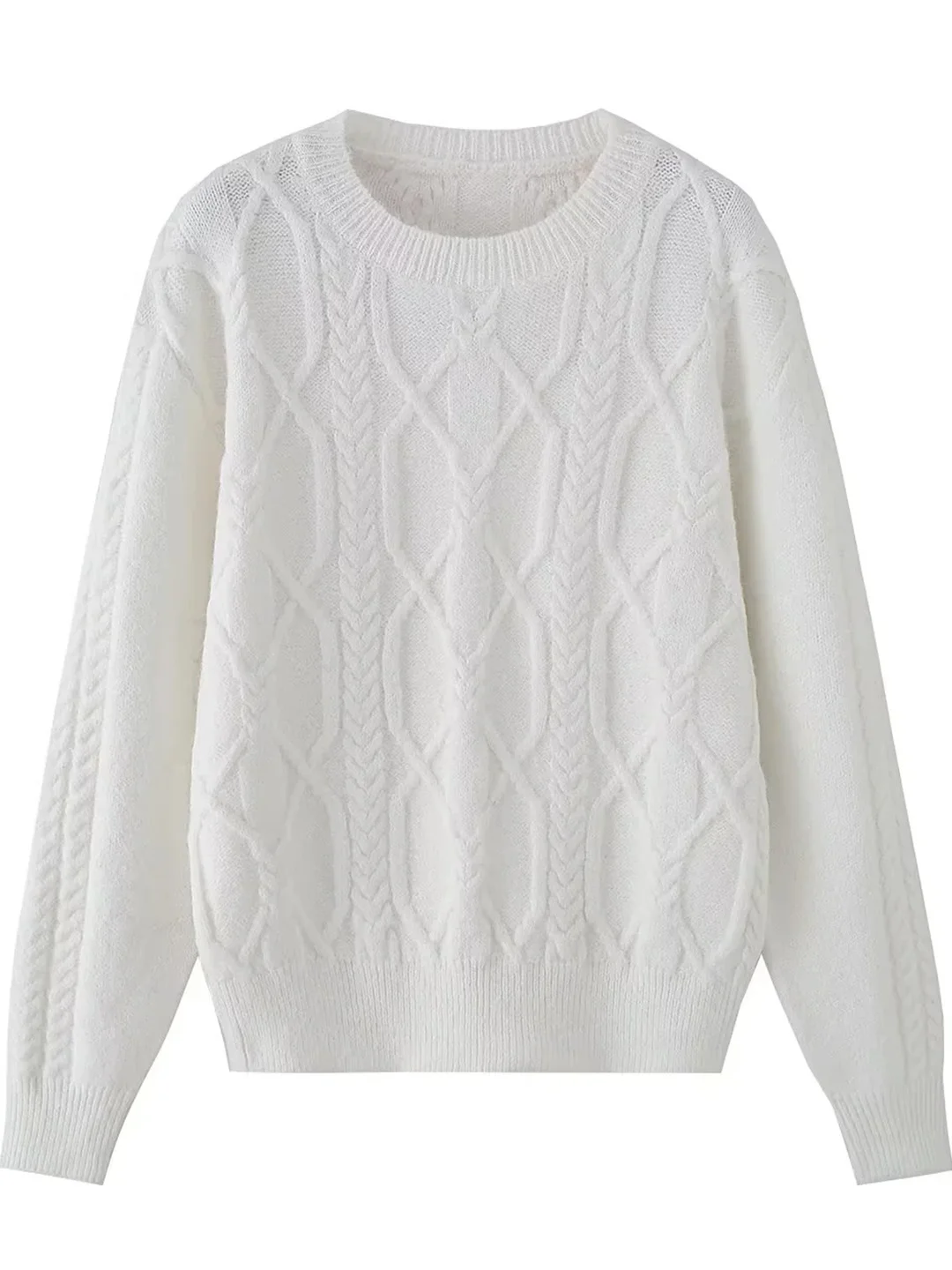 Women's Long Sve Twisted Knitwear ort Sle Autumn Winter Slim Fit Base irt Overhead Sweater Casual Faion Knitted Top
Women's Long Sve Twisted Knitwear ort Sle Autumn Winter Slim Fit Base irt Overhead Sweater Casual Faion Knitted Top