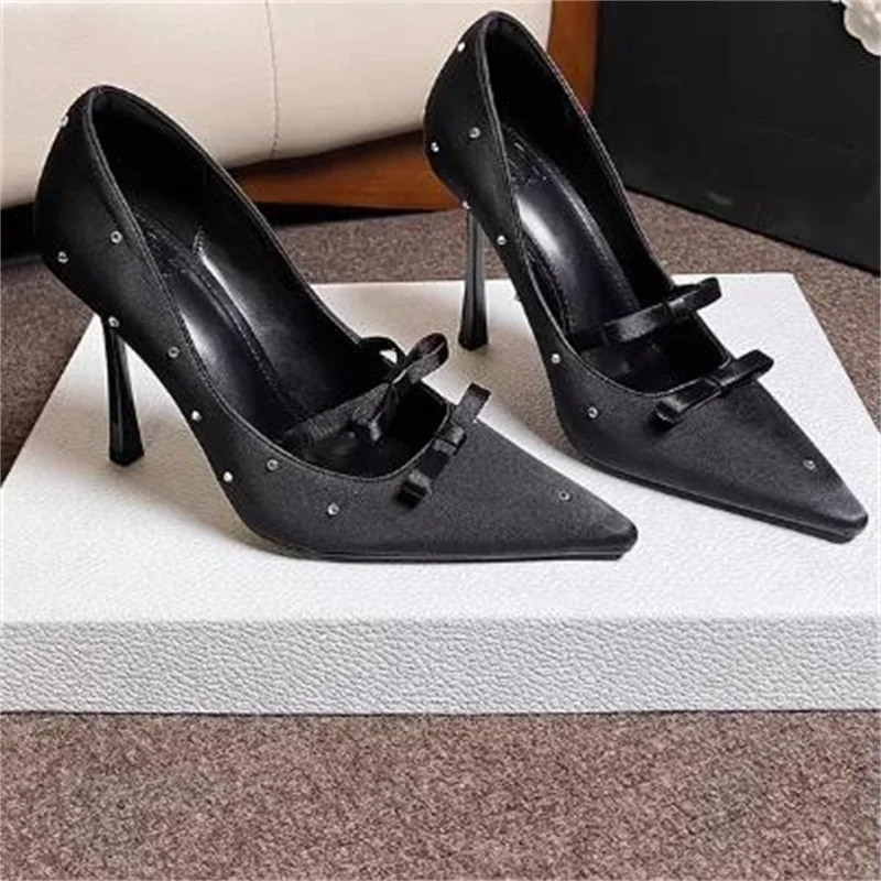 Diamond Shoes for Ladies Pointed Toes Womens Thin High Heels Butterfly-knot Female Pumps Shallow Tacones Crystal Zapatos Mujer
Diamond Shoes for Ladies Pointed Toes Womens Thin High Heels Butterfly-knot Female Pumps Shallow Tacones Crystal Zapatos Mujer