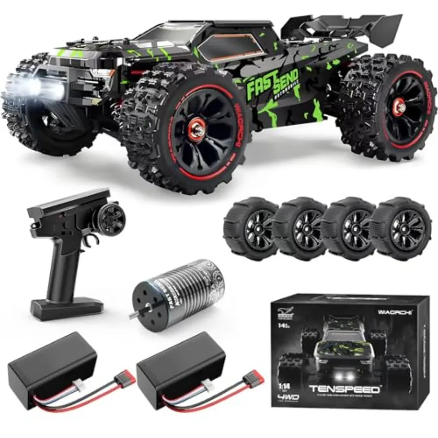 RC truggy for adults, brushless motor, black, 50+ mph speed and waterproof 4x4 offroad performance on snow, sand, and all terra
RC truggy for adults, brushless motor, black, 50+ mph speed and waterproof 4x4 offroad performance on snow, sand, and all terra