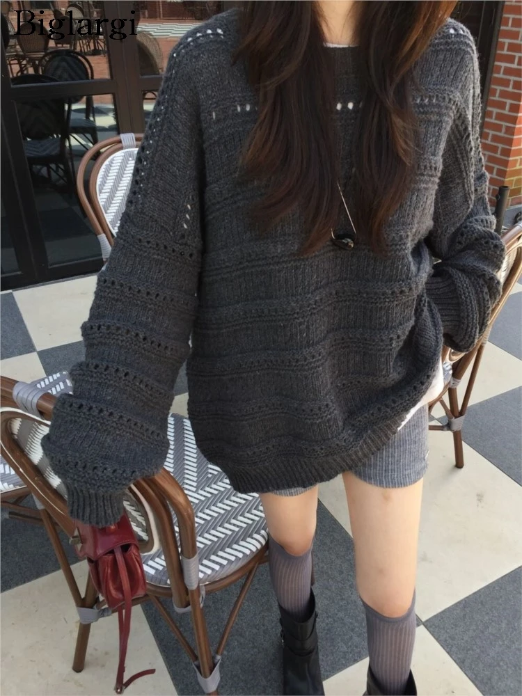 Вязаный осенний пуловер, свитер, женский ажурный нерегулярный модный женский свитер, свободный повседневный женский свитер в корейском стиле
Вязаный осенний пуловер, свитер, женский ажурный нерегулярный модный женский свитер, свободный повседневный женский свитер в корейском стиле