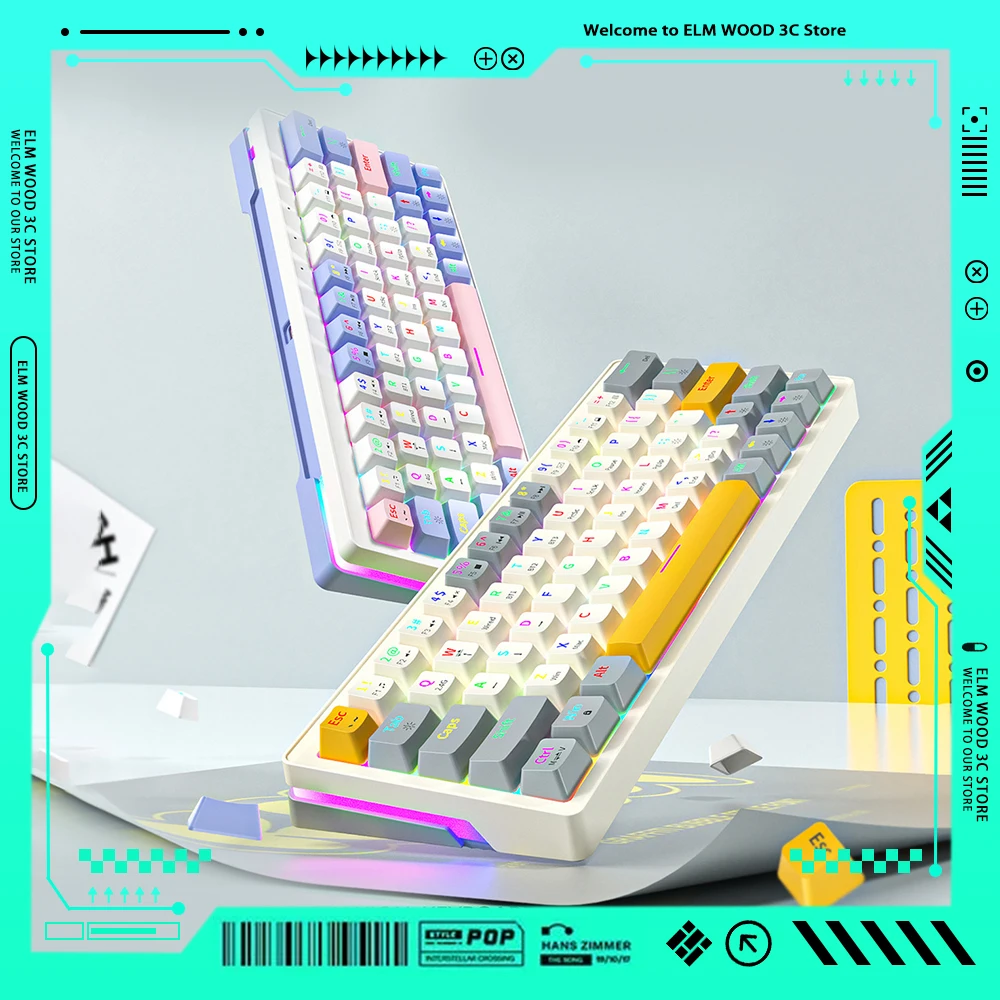 Механическая клавиатура Zifriend ZA63 с RGB-подсветкой, три режима, беспроводная клавиатура с горячей заменой, 63 клавиши, для ПК, для офиса
Механическая клавиатура Zifriend ZA63 с RGB-подсветкой, три режима, беспроводная клавиатура с горячей заменой, 63 клавиши, для ПК, для офиса