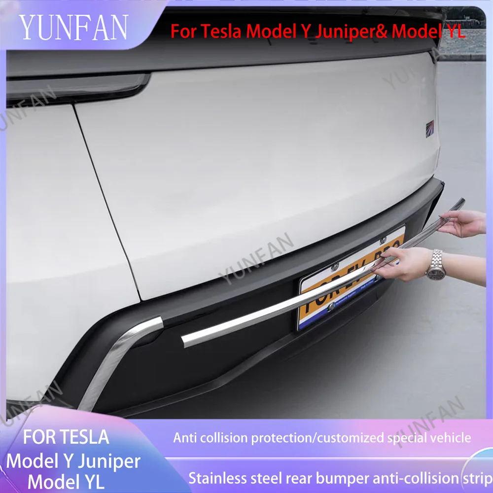 Fo'rTesla Model YL Y Juniper 2025 2026 Rear Bumper Cover, Stainless Steel Anti-Collision Trim Accessories
Fo'rTesla Model YL Y Juniper 2025 2026 Rear Bumper Cover, Stainless Steel Anti-Collision Trim Accessories