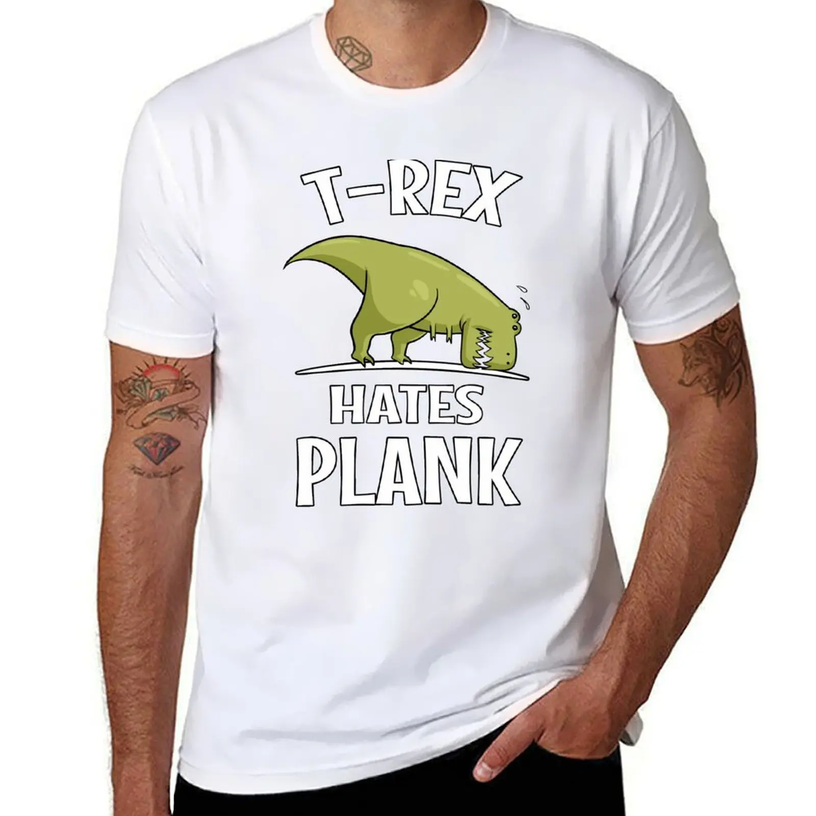 T-Rex Hates Plank Dinosaur Gym Workout Funny T-Shirt printed t shirts for man t shirt man luxury T-Shirt
T-Rex Hates Plank Dinosaur Gym Workout Funny T-Shirt printed t shirts for man t shirt man luxury T-Shirt