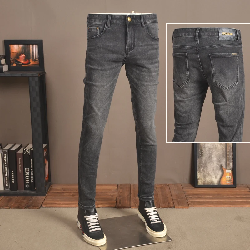 New High Quality Jeans Casual Slim Jeans Pants Men's Straight Pencil Pants Fashion Men's Street Tight Men's Denim Trousers Y71
New High Quality Jeans Casual Slim Jeans Pants Men's Straight Pencil Pants Fashion Men's Street Tight Men's Denim Trousers Y71