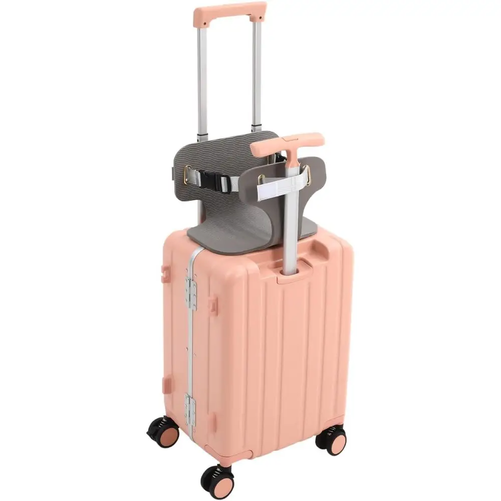 Adjustable Double Handle Ride-On Suitcase for Kids & Adults with Seat, Tablet Holder, and TSA Lock - Pink
Adjustable Double Handle Ride-On Suitcase for Kids & Adults with Seat, Tablet Holder, and TSA Lock - Pink
