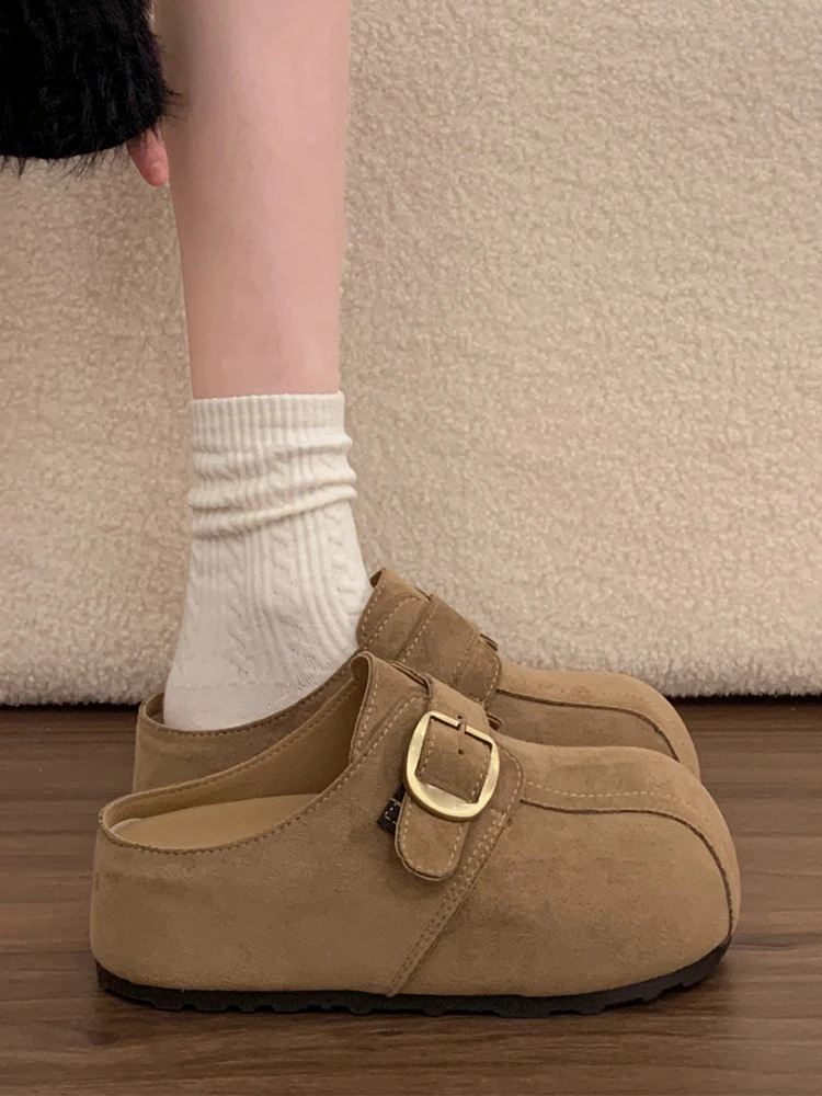 Elevated Slippers Women's Spring Outdoor Wear 2026 New Style Mule Slip-On Lazy Shoes French Style Ultrafiber Leather
Elevated Slippers Women's Spring Outdoor Wear 2026 New Style Mule Slip-On Lazy Shoes French Style Ultrafiber Leather