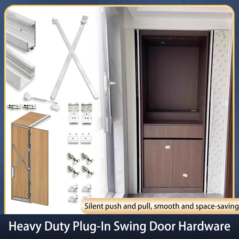 High-end Wardrobe Heavy-duty Swing Door Track Side-mounted Butterfly Door Slide Rail Cabinet Door Folding Plug-in Hardware
High-end Wardrobe Heavy-duty Swing Door Track Side-mounted Butterfly Door Slide Rail Cabinet Door Folding Plug-in Hardware