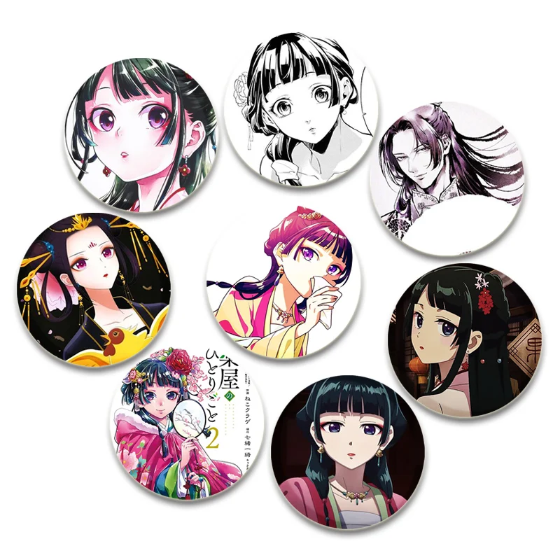 Anime The Apothecary Diaries Brooches on Backpack Round Pin Cute for Backpack Cothes Accessorie Collection Badge Hat Decoration
Anime The Apothecary Diaries Brooches on Backpack Round Pin Cute for Backpack Cothes Accessorie Collection Badge Hat Decoration