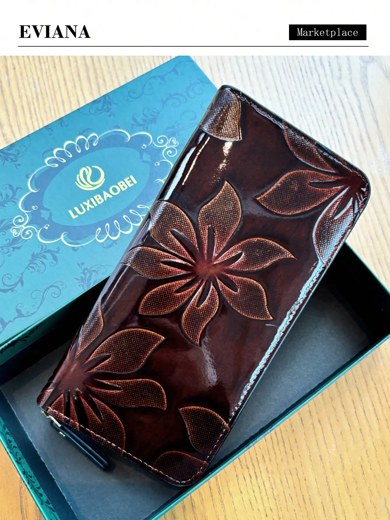 Vintage Embossed Floral Long Wallet For Women Elegant Leather Carved Flower Clutch Purse With Phone Slot Multi-Card Holder Coin
Vintage Embossed Floral Long Wallet For Women Elegant Leather Carved Flower Clutch Purse With Phone Slot Multi-Card Holder Coin