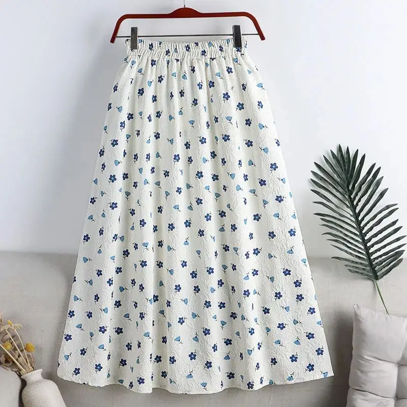 Beige Floral Print Cute Elegant Chic Elastic High Waist A-line Women's Skirt Mid-Calf Long Skirts For Women Fashion 2025 Summer
Beige Floral Print Cute Elegant Chic Elastic High Waist A-line Women's Skirt Mid-Calf Long Skirts For Women Fashion 2025 Summer