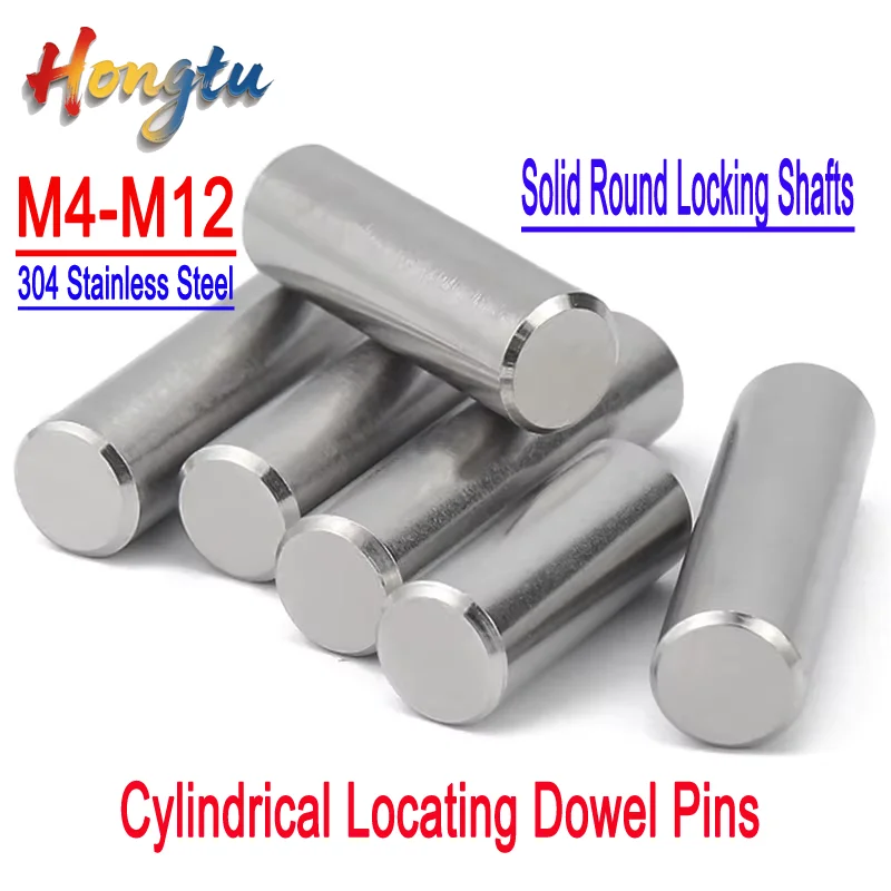 304 Stainless Steel Cylindrical Locating Dowel Pins - M4-M12 Solid Round Locking Shafts
304 Stainless Steel Cylindrical Locating Dowel Pins - M4-M12 Solid Round Locking Shafts