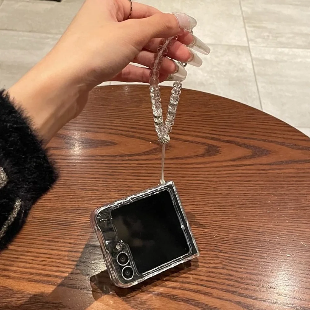 Роскошный чехол с водной рябью для Samsung Galaxy Z Flip 7 6 5 4 3 Flip7 Flip6, прозрачный мягкий чехол из ТПУ с бусинами для Samsung ZFlip7
Роскошный чехол с водной рябью для Samsung Galaxy Z Flip 7 6 5 4 3 Flip7 Flip6, прозрачный мягкий чехол из ТПУ с бусинами для Samsung ZFlip7