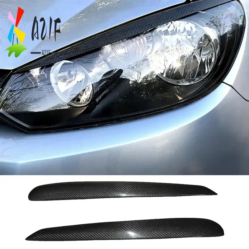 A21F-Car Carbon Fiber Headlights Eyebrows Eyelids Cover Eyelash Head Light Stickers For VW Golf 6 GTI MK6 2008-2012
A21F-Car Carbon Fiber Headlights Eyebrows Eyelids Cover Eyelash Head Light Stickers For VW Golf 6 GTI MK6 2008-2012