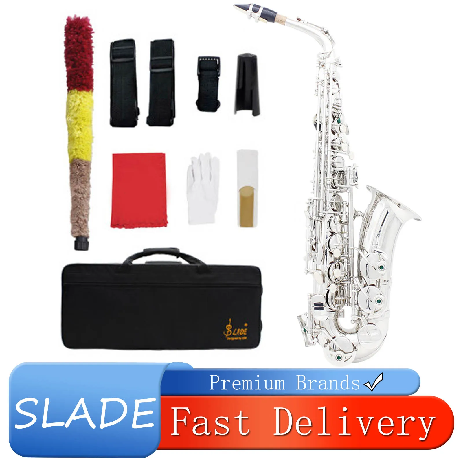 Саксофон альт-баритон SLADE Eb (механика E-flat), латунный корпус, профессиональный, деревянный духовой инструмент, комплект для начинающих с аксессуарами и сумкой для саксофона
Саксофон альт-баритон SLADE Eb (механика E-flat), латунный корпус, профессиональный, деревянный духовой инструмент, комплект для начинающих с аксессуарами и сумкой для саксофона