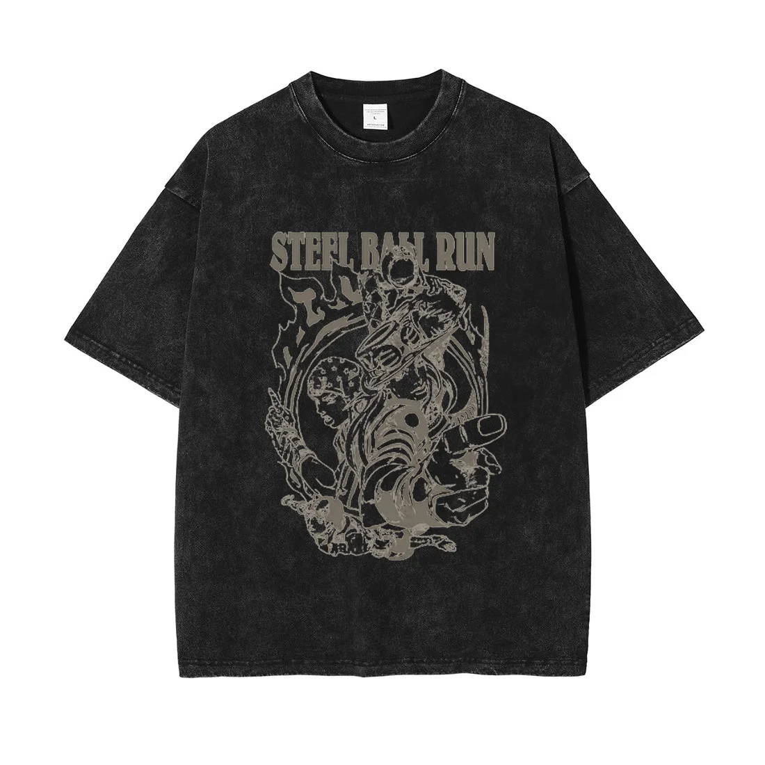 Мужские футболки, винтажная футболка JOJO Bizarre Adventure Steel Ball Run Vol, модная уличная одежда, топы унисекс с короткими рукавами, большие размеры
Мужские футболки, винтажная футболка JOJO Bizarre Adventure Steel Ball Run Vol, модная уличная одежда, топы унисекс с короткими рукавами, большие размеры