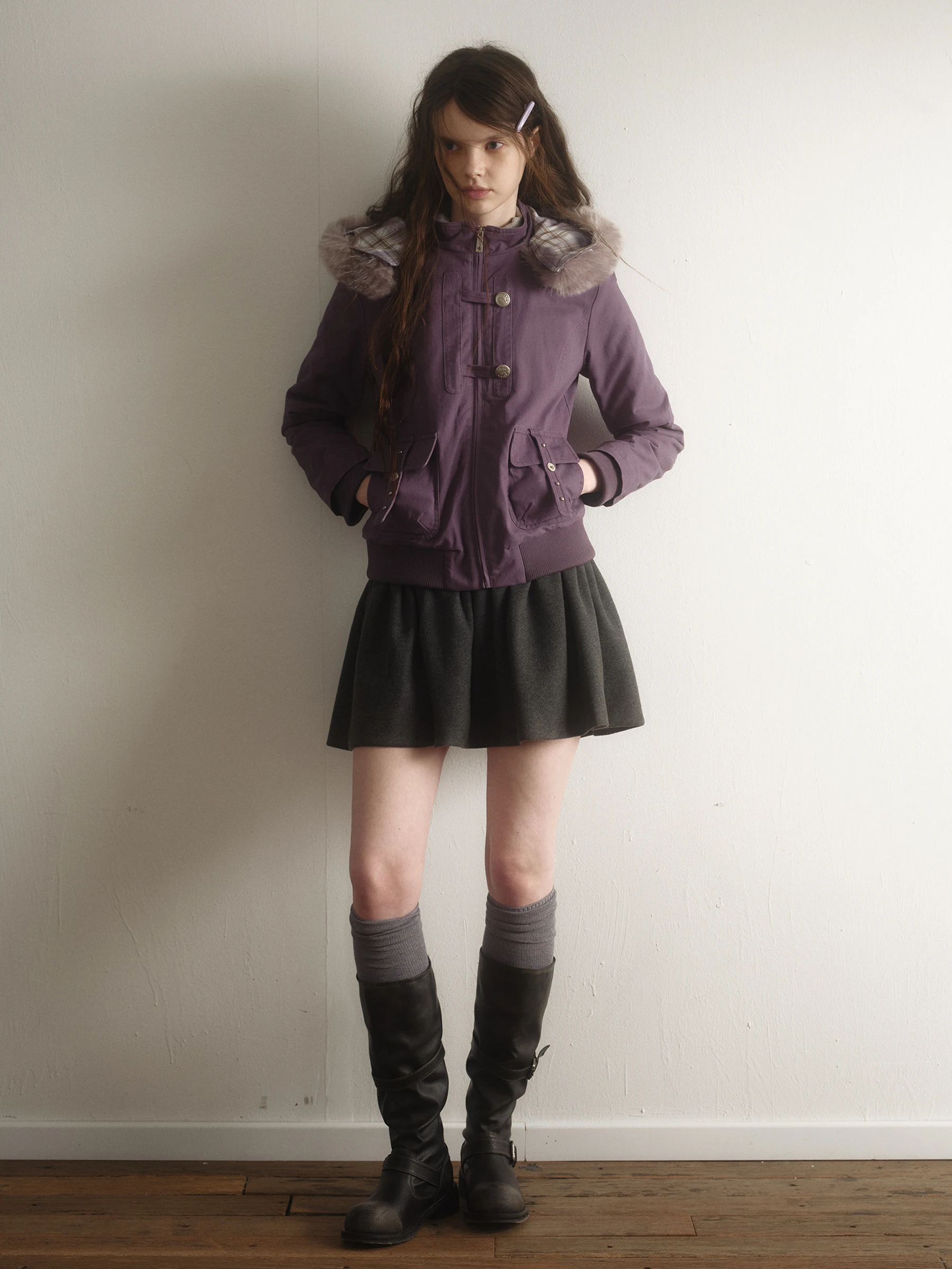 Винтажная хлопковая куртка Original Artist's в американском рабочем стиле, фиолетовая, корейская система, Sweet College
Винтажная хлопковая куртка Original Artist's в американском рабочем стиле, фиолетовая, корейская система, Sweet College