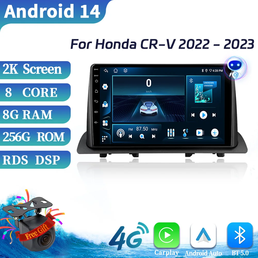 Автомобильный радиоприемник, мультимедийное видео GPS для Honda CR-V 2022-2023, Android 14, навигация, 4G, беспроводной Carplay, Bluetooth, сенсорный экран, стерео
Автомобильный радиоприемник, мультимедийное видео GPS для Honda CR-V 2022-2023, Android 14, навигация, 4G, беспроводной Carplay, Bluetooth, сенсорный экран, стерео