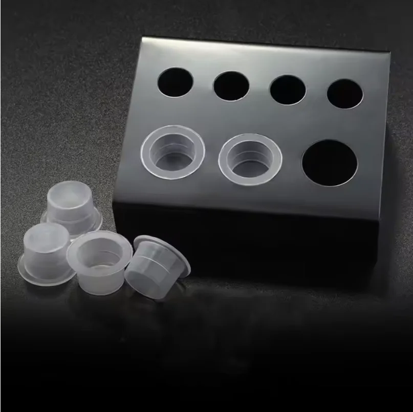 1Pc Stainless Steel Tattoo Ink Cup Holder Black Tattoo Pigment Container Stand With 7 Holes Microblading Makeup Tattoo Accessori
1Pc Stainless Steel Tattoo Ink Cup Holder Black Tattoo Pigment Container Stand With 7 Holes Microblading Makeup Tattoo Accessori
