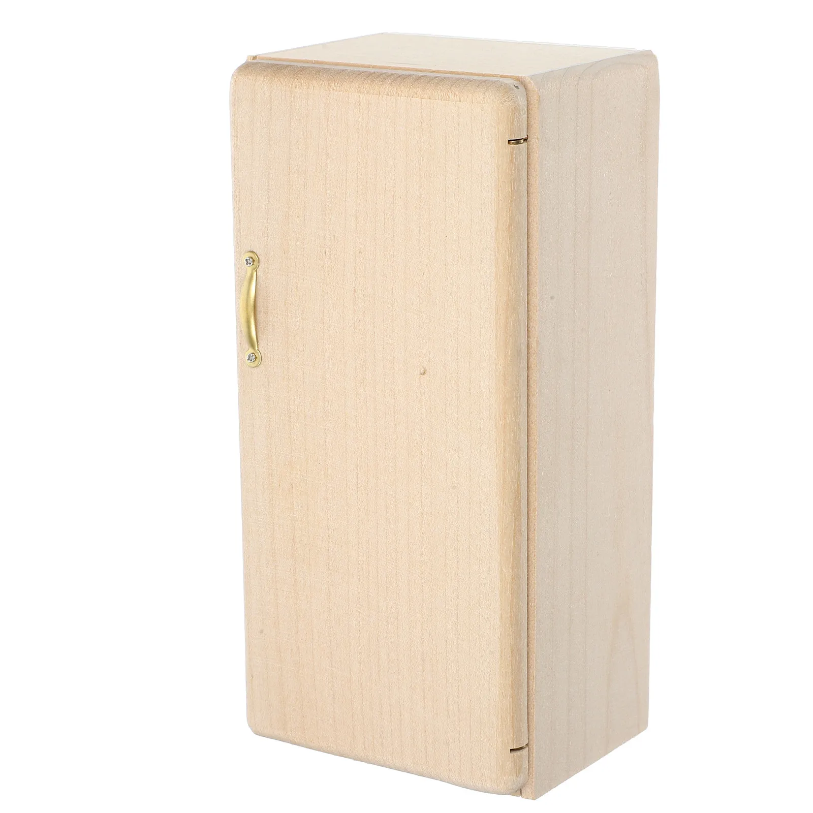 Unpainted Miniature Wooden Refrigerator for Dollhouse Mini Home Decor Micro Landscape Kit Lightweight Realistic Design
Unpainted Miniature Wooden Refrigerator for Dollhouse Mini Home Decor Micro Landscape Kit Lightweight Realistic Design