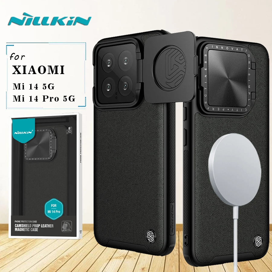 Для Xiaomi Mi 14/14 Pro 5G Магнитный чехол Nillkin Camshield Prop Кожаный чехол Защитная задняя крышка для камеры для Xiaomi Mi 14 Pro
Для Xiaomi Mi 14/14 Pro 5G Магнитный чехол Nillkin Camshield Prop Кожаный чехол Защитная задняя крышка для камеры для Xiaomi Mi 14 Pro