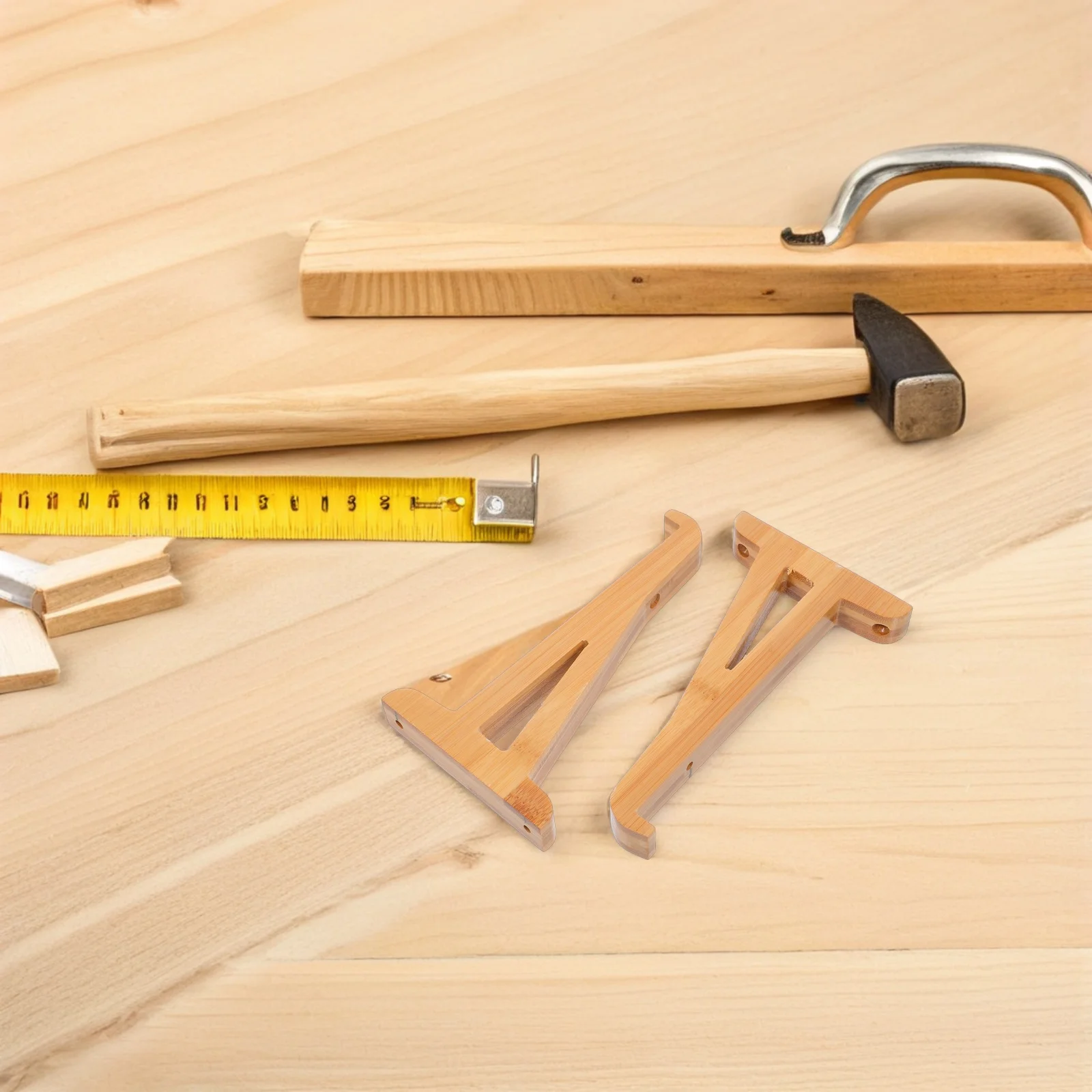 2Pcs Wooden Wall Brackets Triangle Shelf Supports Floating Shelf Mounts for Living Room Bedroom Office DIY Decorative Holder
2Pcs Wooden Wall Brackets Triangle Shelf Supports Floating Shelf Mounts for Living Room Bedroom Office DIY Decorative Holder