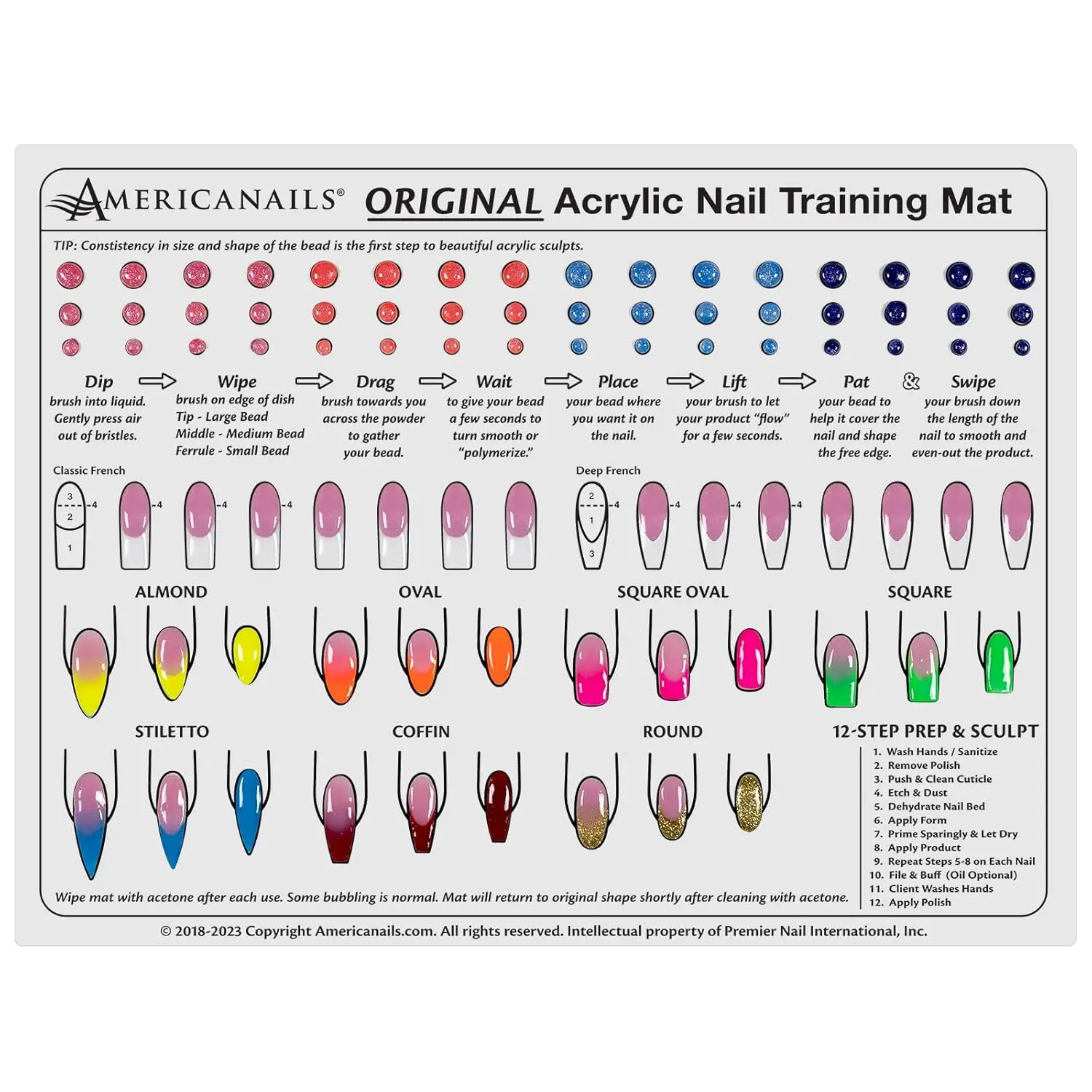 Acrylic Nail Training Mat - Silicone Practice Sheet for Application, Flexible Roll Up Pad for Fingernails, Learn How to Apply
Acrylic Nail Training Mat - Silicone Practice Sheet for Application, Flexible Roll Up Pad for Fingernails, Learn How to Apply