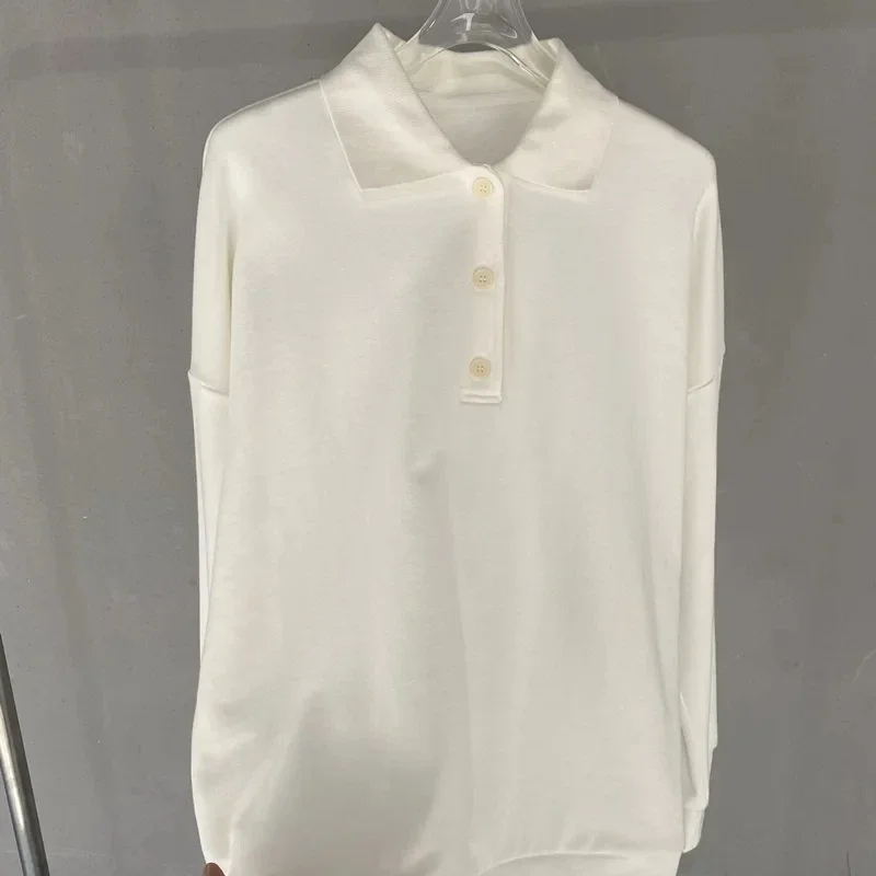 Early Spring Casual Loose White Cotton Tops Long-sleeved Knitted Bottoming Top Women Sweatshirts
Early Spring Casual Loose White Cotton Tops Long-sleeved Knitted Bottoming Top Women Sweatshirts