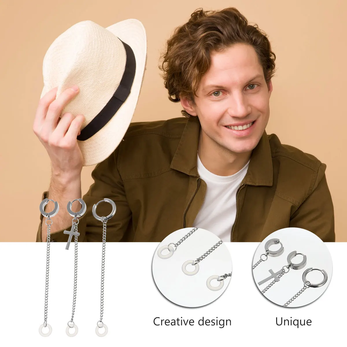 3Pcs Anti-Lost Earrings Earphone Holder Strap Wireless Earphone Accessories Metal Design Anti-Lost Earrings
3Pcs Anti-Lost Earrings Earphone Holder Strap Wireless Earphone Accessories Metal Design Anti-Lost Earrings