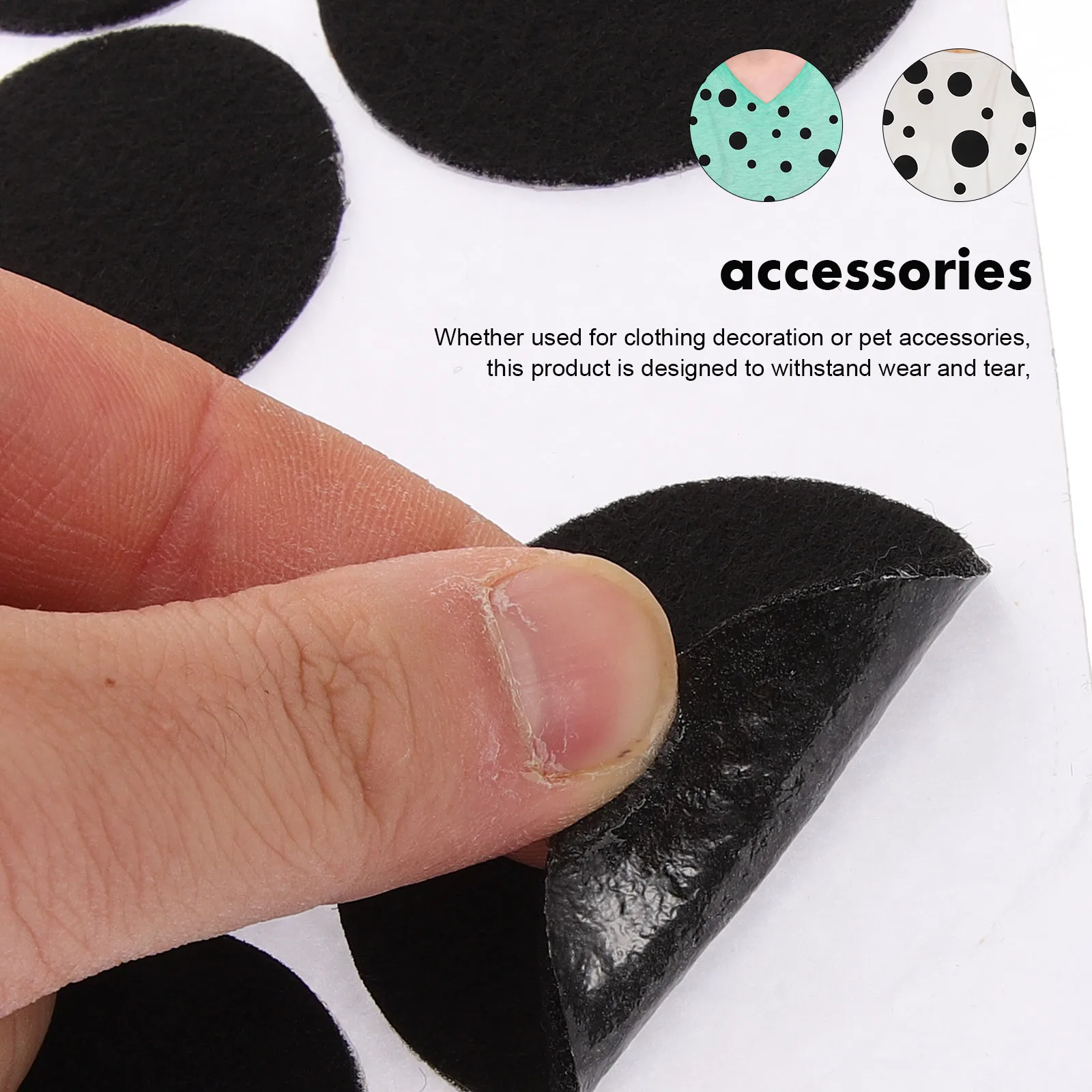 4 Sheets Adhesive Felt Stickers Round Spotted Decorative Clothing Craft Circles Diy Supplies Assorted Size Self-Adhesive Fabric
4 Sheets Adhesive Felt Stickers Round Spotted Decorative Clothing Craft Circles Diy Supplies Assorted Size Self-Adhesive Fabric