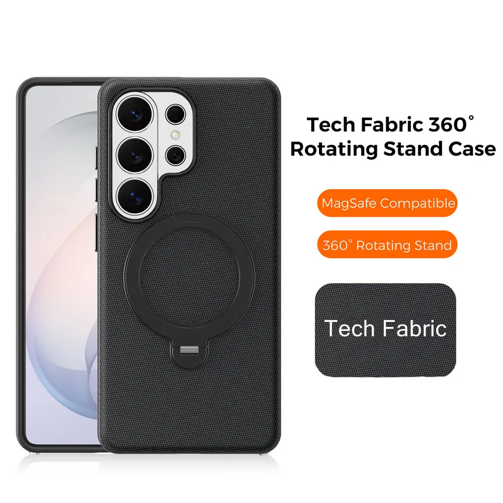 360 Degree Rotating Stand Tech Fabric Back Leather Magnetic Phone Case For Samsung Galxy S24 S25 S26 Ultra Holder Magsafe Cover
360 Degree Rotating Stand Tech Fabric Back Leather Magnetic Phone Case For Samsung Galxy S24 S25 S26 Ultra Holder Magsafe Cover