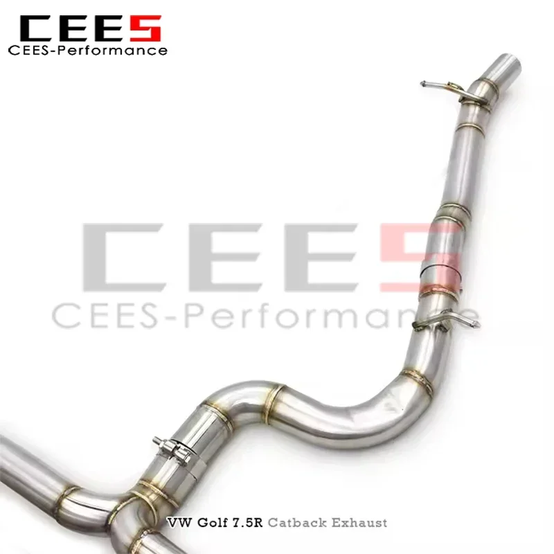 CEES High - Performance SS304 Catback Exhaust with Valved Muffler for VW GOLF MK7 7R/7.5R 2.0T (2012 - 2019)
CEES High - Performance SS304 Catback Exhaust with Valved Muffler for VW GOLF MK7 7R/7.5R 2.0T (2012 - 2019)