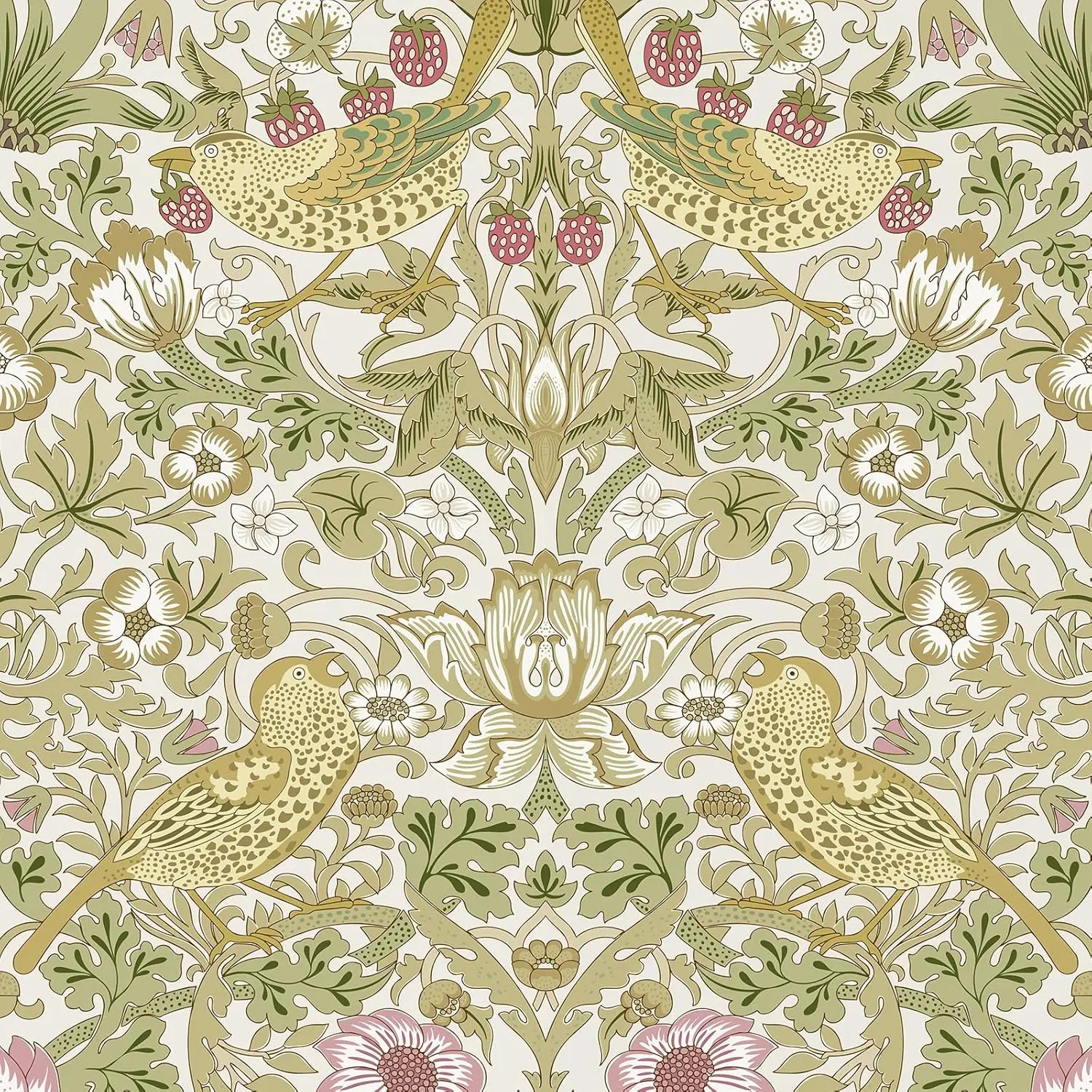 William Morris Strawberry Thief Wallpaper Self-Adhesive Vintage Floral Bird Peel and Stick Wallpaper for Furniture Home Decor
William Morris Strawberry Thief Wallpaper Self-Adhesive Vintage Floral Bird Peel and Stick Wallpaper for Furniture Home Decor