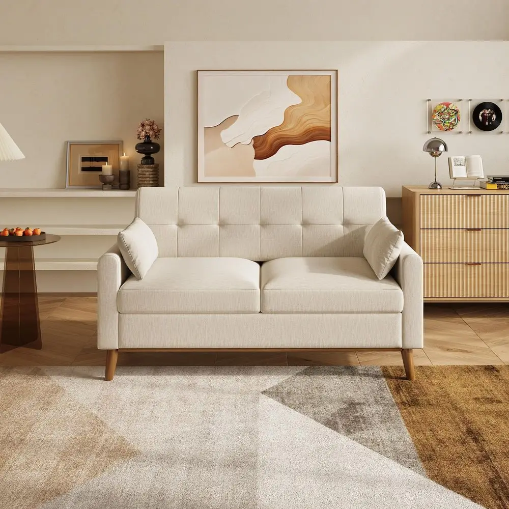 Диван-софа Loveseat 62, маленький диван в стиле середины века для гостиной, диван с обивкой и пуговицами для спальни, каркас из массива дерева
Диван-софа Loveseat 62, маленький диван в стиле середины века для гостиной, диван с обивкой и пуговицами для спальни, каркас из массива дерева