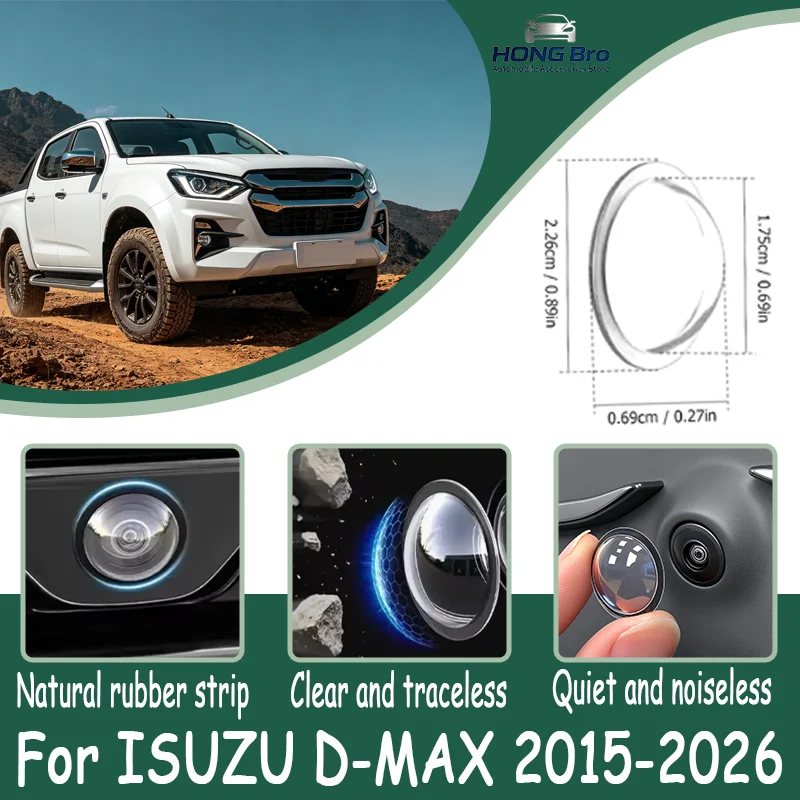 For ISUZU D-MAX 2015-2026 2Pcs 360 Reverse Camera Lens Protector, Anti-Scratch PC Clear Sticker, Waterproof Dustproof
For ISUZU D-MAX 2015-2026 2Pcs 360 Reverse Camera Lens Protector, Anti-Scratch PC Clear Sticker, Waterproof Dustproof