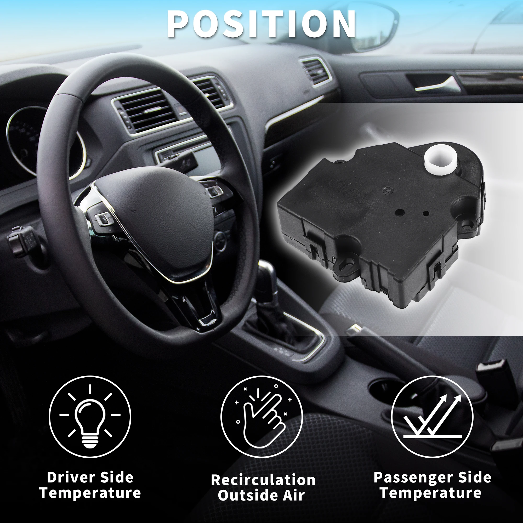 UXCELL No.5174382AA HVAC Heater Blend Door Control Actuator for Jeep Liberty 2005-2007
UXCELL No.5174382AA HVAC Heater Blend Door Control Actuator for Jeep Liberty 2005-2007