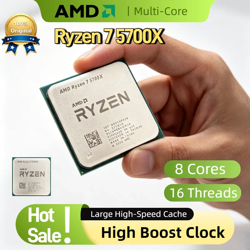 AMD Ryzen 7 5700X 8 Core 16 Thread 4.6GHz Boost 7nm L3 32M Cache 65W AM4 DDR4 Desktop Processor Tray No Fan Pro Max
AMD Ryzen 7 5700X 8 Core 16 Thread 4.6GHz Boost 7nm L3 32M Cache 65W AM4 DDR4 Desktop Processor Tray No Fan Pro Max