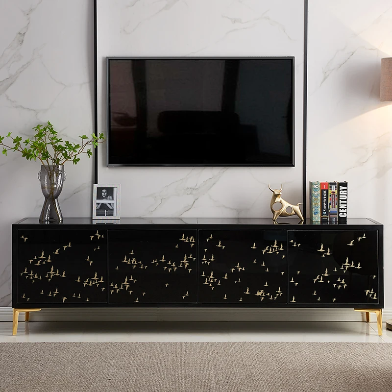Nordic new simple modern TV Dayan light luxury TV black foyer living room locker TV cabinet
Nordic new simple modern TV Dayan light luxury TV black foyer living room locker TV cabinet