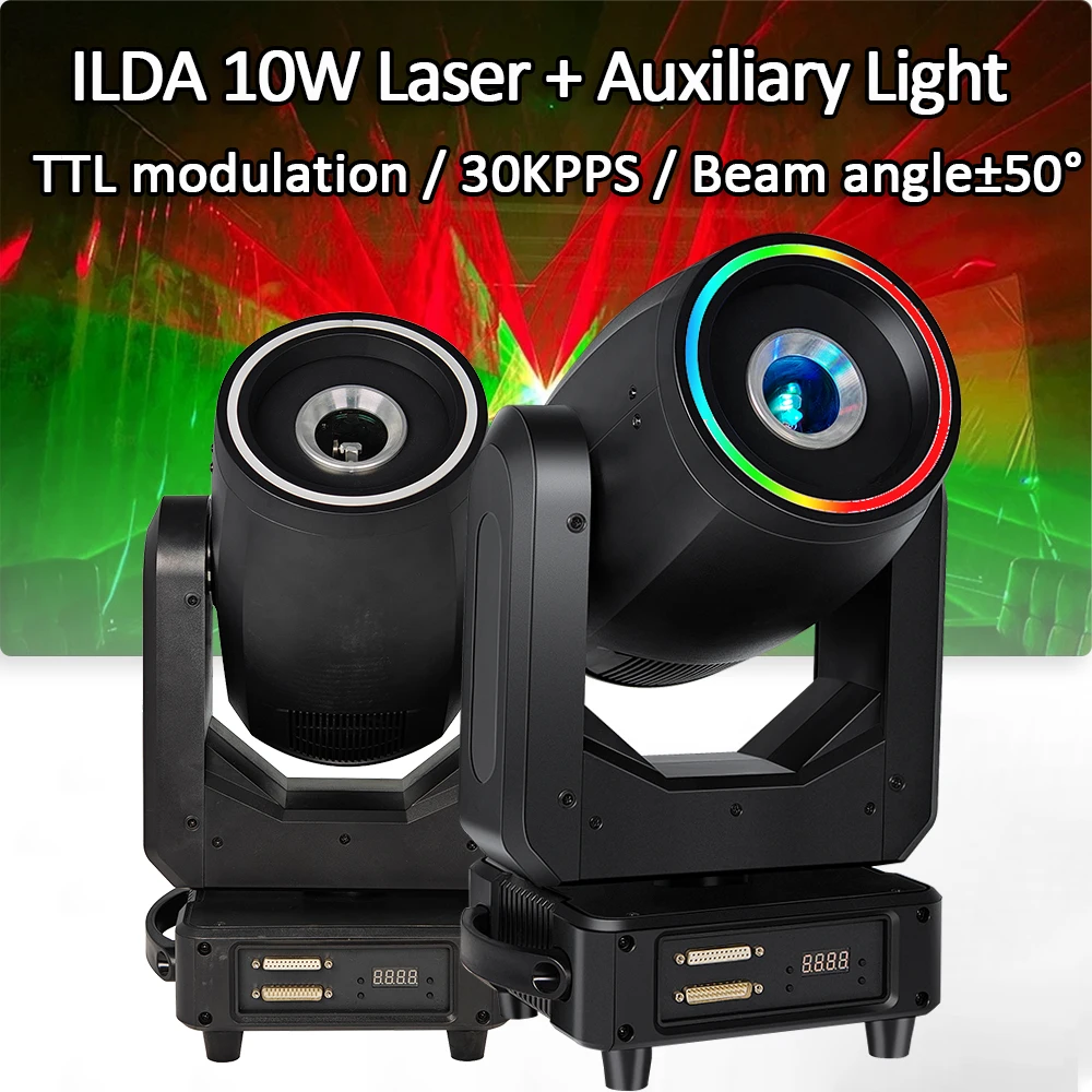 10 шт./лот DJ лазерный проектор с подвижной головкой ILDA 10 Вт RGB лазерный вспомогательный свет DMX управление дискотека свадебная вечеринка сценический эффект освещения
10 шт./лот DJ лазерный проектор с подвижной головкой ILDA 10 Вт RGB лазерный вспомогательный свет DMX управление дискотека свадебная вечеринка сценический эффект освещения