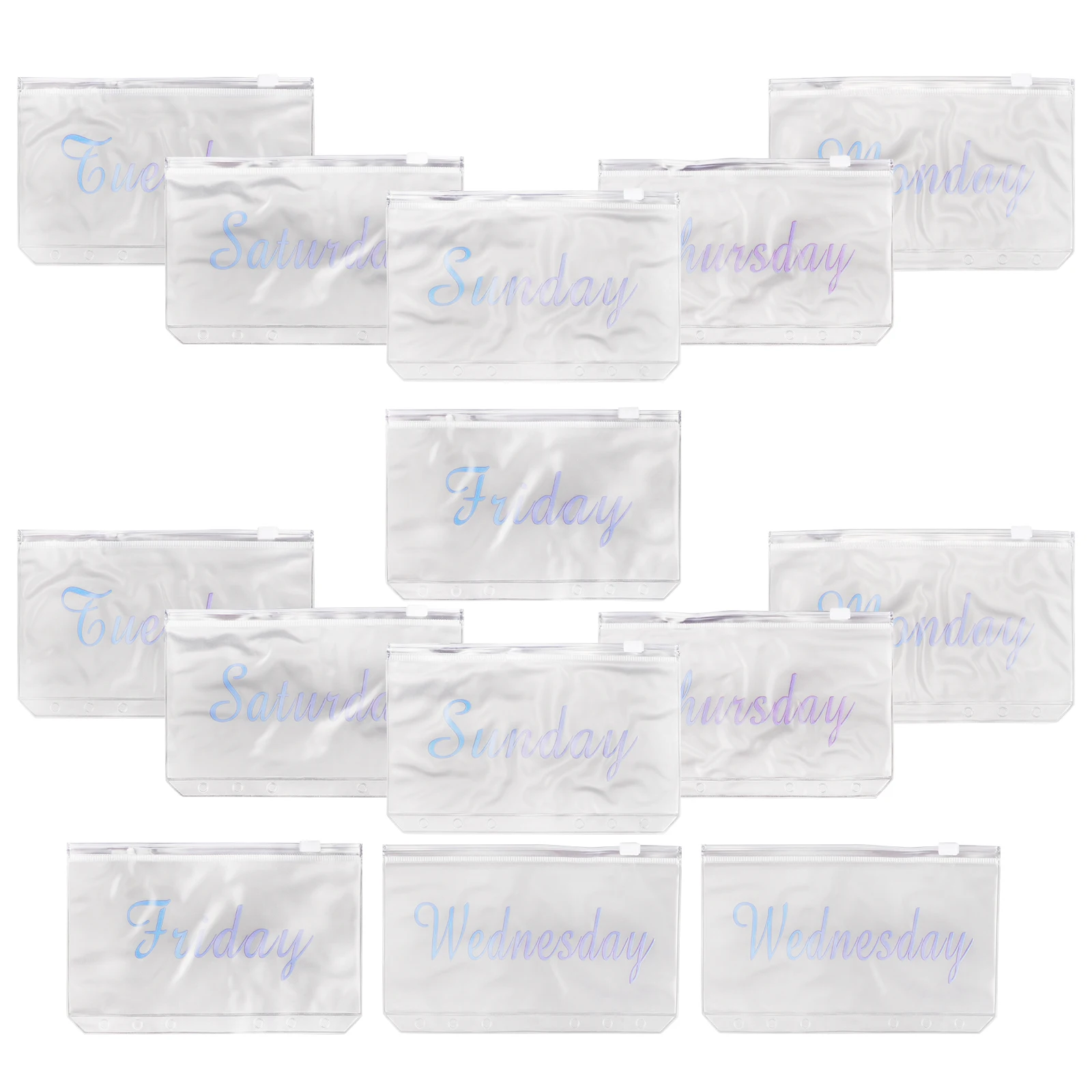 14 Pcs A6 Zipper Bag Cash Envelopes Binder Pouches Pocket Book Pvc Pockets for Binders
14 Pcs A6 Zipper Bag Cash Envelopes Binder Pouches Pocket Book Pvc Pockets for Binders