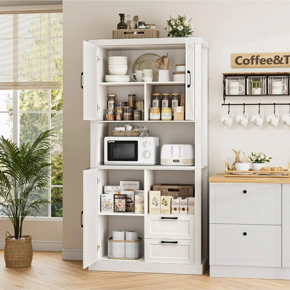 #For 76" Tall Farmhouse Kitchen Pantry Cabinet, Kitchen Hutch Bar Cabinet with Drawers & Shelves,Large Wood Storage Cabinet
#For 76" Tall Farmhouse Kitchen Pantry Cabinet, Kitchen Hutch Bar Cabinet with Drawers & Shelves,Large Wood Storage Cabinet
