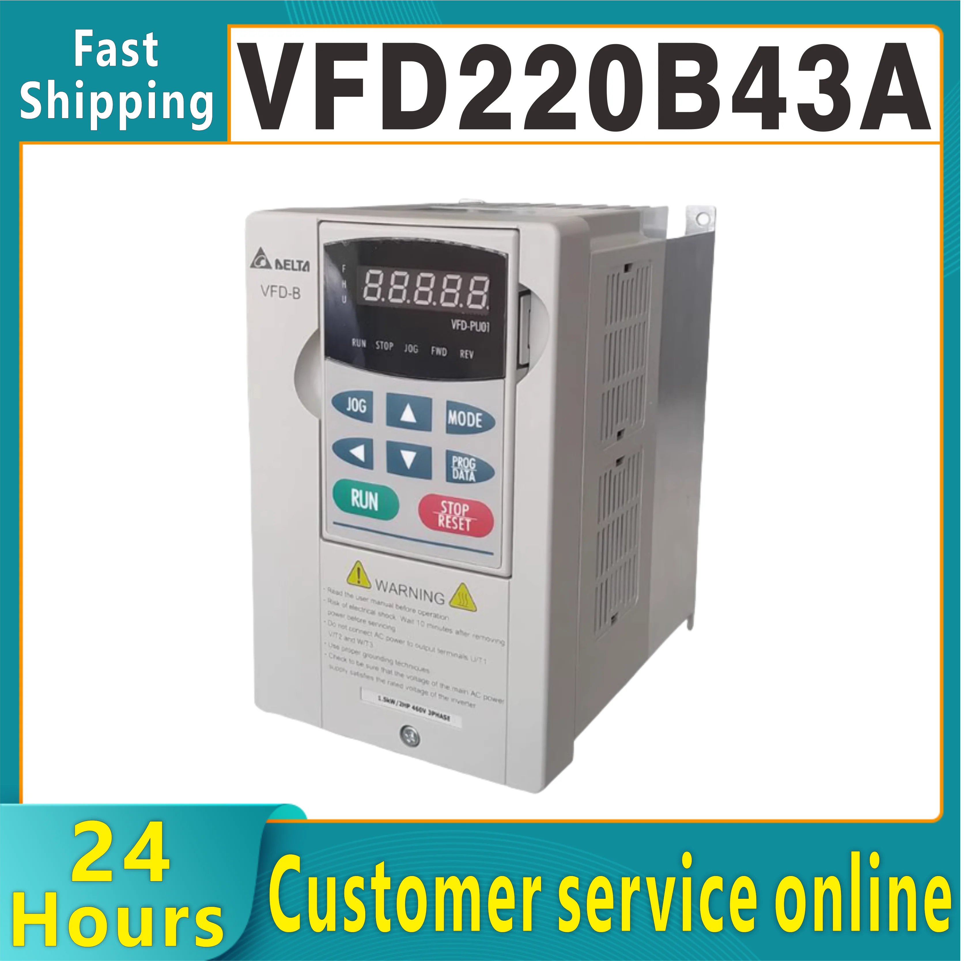 New original Delta inverter VFD220B43A three-phase 380V 22KW
New original Delta inverter VFD220B43A three-phase 380V 22KW