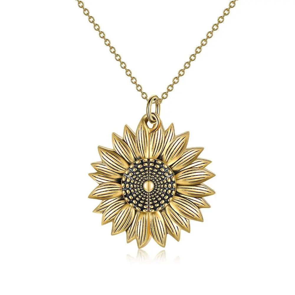 Hypoallergenic Titanium Steel Sunflower Gift Box Love Necklace Elegant Rotating Ring Women Necklace Ring Set Sunflower Gift Box
Hypoallergenic Titanium Steel Sunflower Gift Box Love Necklace Elegant Rotating Ring Women Necklace Ring Set Sunflower Gift Box