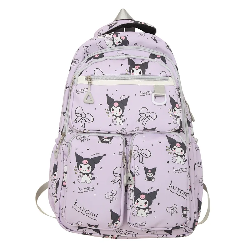 Kawaii Sanrio new Kuromi double pocket cartoon anime backpack simple and cute large-capacity decompression student backpack
Kawaii Sanrio new Kuromi double pocket cartoon anime backpack simple and cute large-capacity decompression student backpack