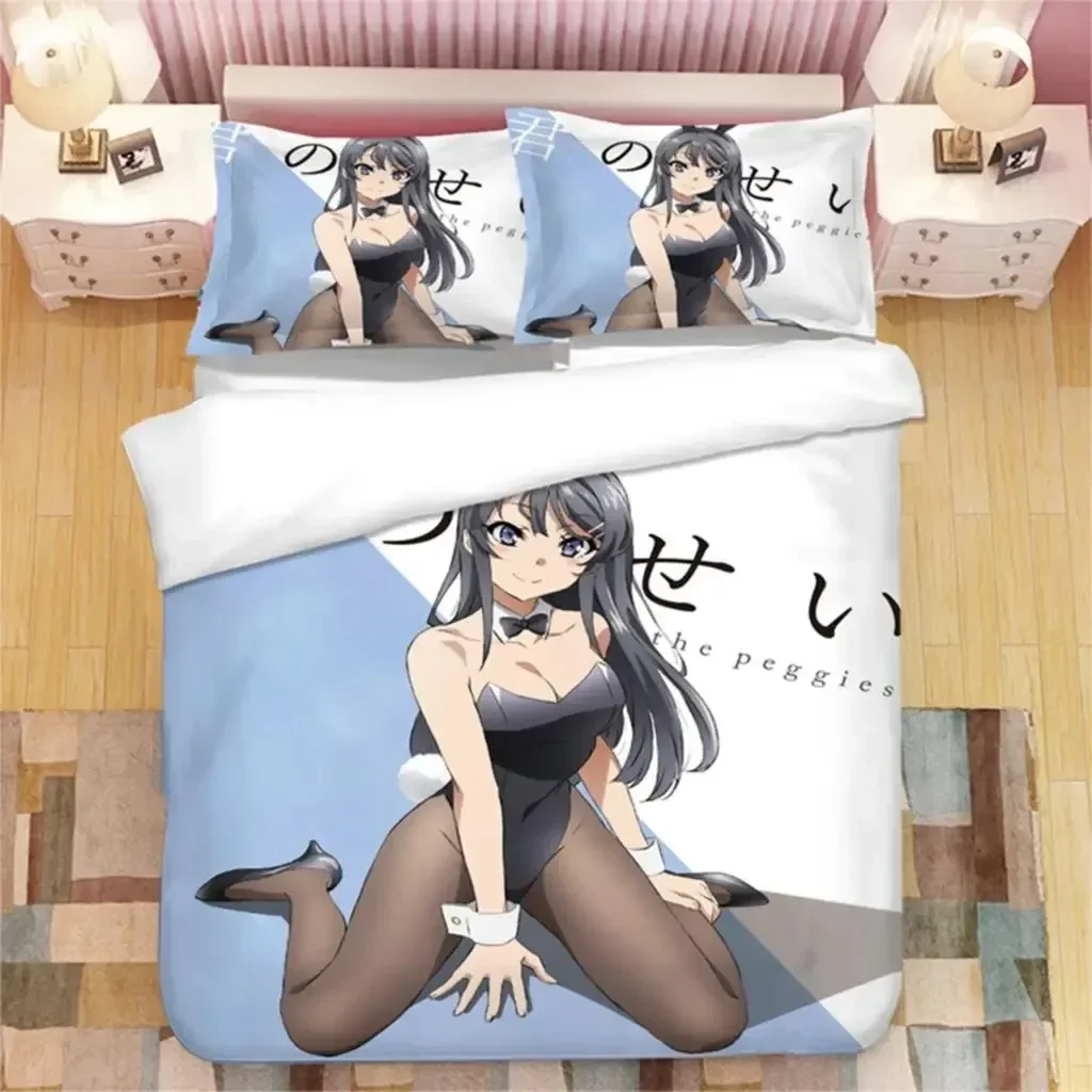 Japanese Anime Sakurajima Mai 3D NEW Duvet Cover Pillowcase Bedding Set Adult Boy Girl Bedroom Decoration Single Double Large
Japanese Anime Sakurajima Mai 3D NEW Duvet Cover Pillowcase Bedding Set Adult Boy Girl Bedroom Decoration Single Double Large