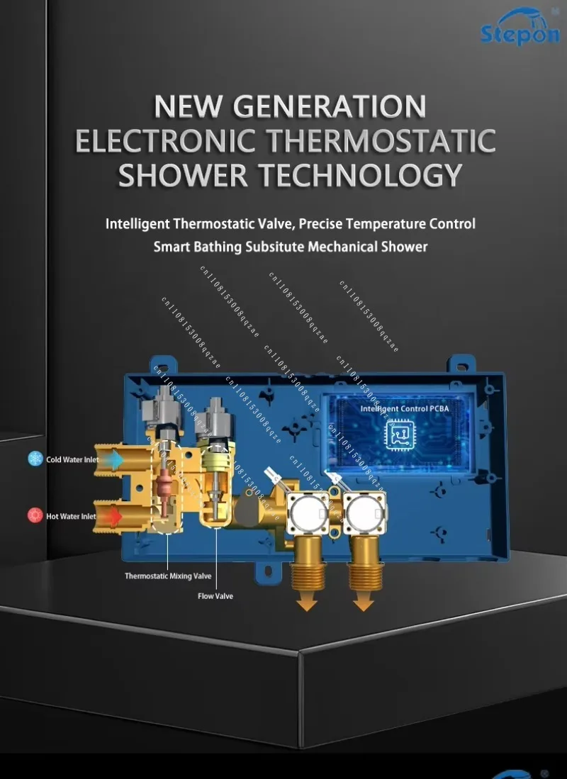Термостатическая цифровая система смесительной арматуры для ванной комнаты, скрытый душевой комплект с управлением через Wi-Fi и приложение
Термостатическая цифровая система смесительной арматуры для ванной комнаты, скрытый душевой комплект с управлением через Wi-Fi и приложение
