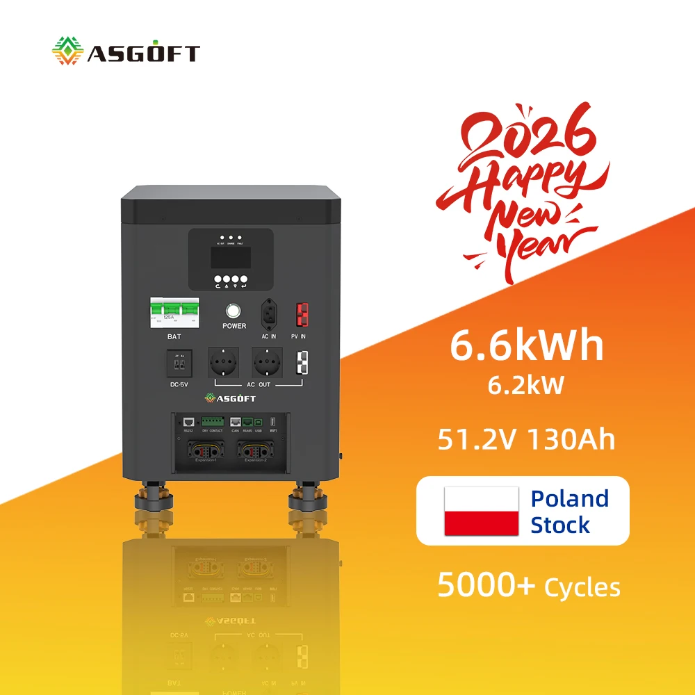 Poland Stock All-In-One 6.2Kw Hybrid Inverter And 51.2V 6.6Kwh 130Ah LiFePO4 Battery Smart Home Energy Storage Power Station
Poland Stock All-In-One 6.2Kw Hybrid Inverter And 51.2V 6.6Kwh 130Ah LiFePO4 Battery Smart Home Energy Storage Power Station