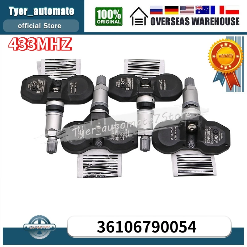 Set of (4) 36106790054 TIRE PRESSURE SENSOR TPMS For BMW Mini 433MHz TS-BM03
Set of (4) 36106790054 TIRE PRESSURE SENSOR TPMS For BMW Mini 433MHz TS-BM03