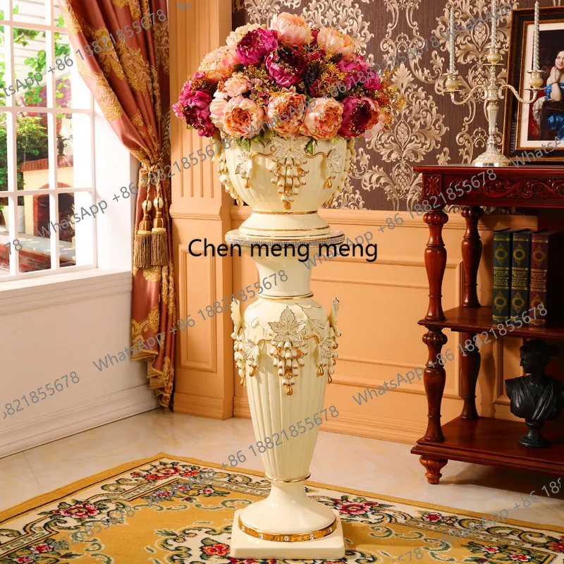 European style, ornament living room high-end luxury large vase ceramic floor-to-ceiling vase decorative flower pot
European style, ornament living room high-end luxury large vase ceramic floor-to-ceiling vase decorative flower pot